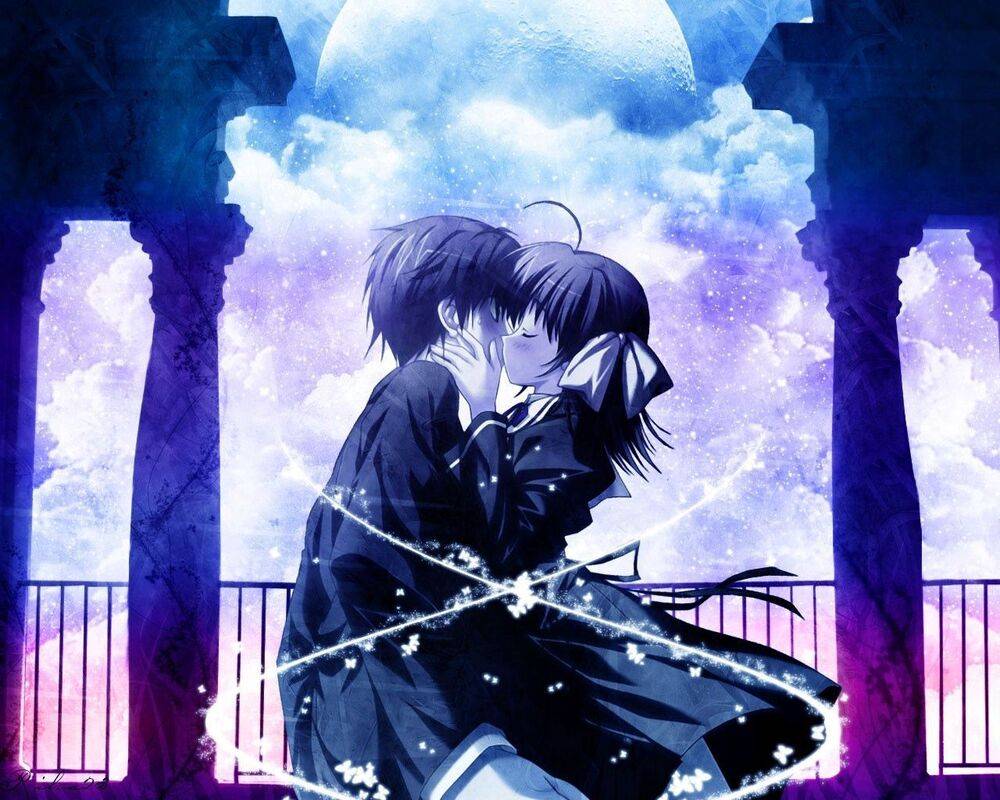 gambar anime romantic couple