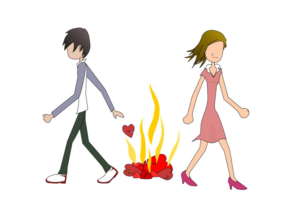 couple anime pasangan terpisah love burn